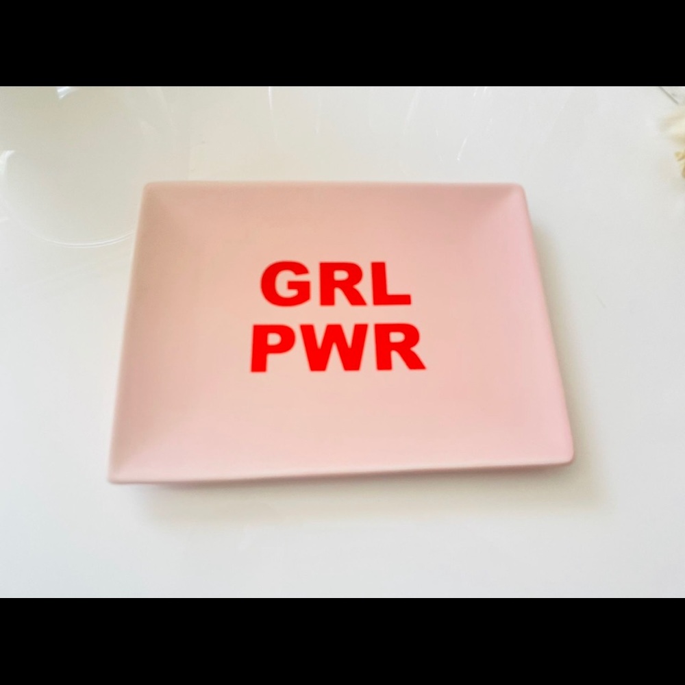 Girl Power Slogan Tray